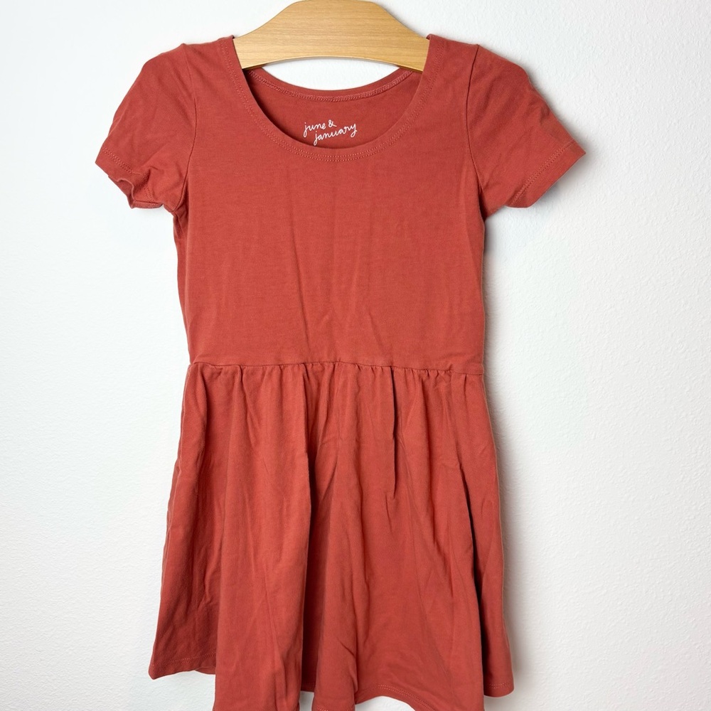 June & January Burnt Orange Knit Dress
